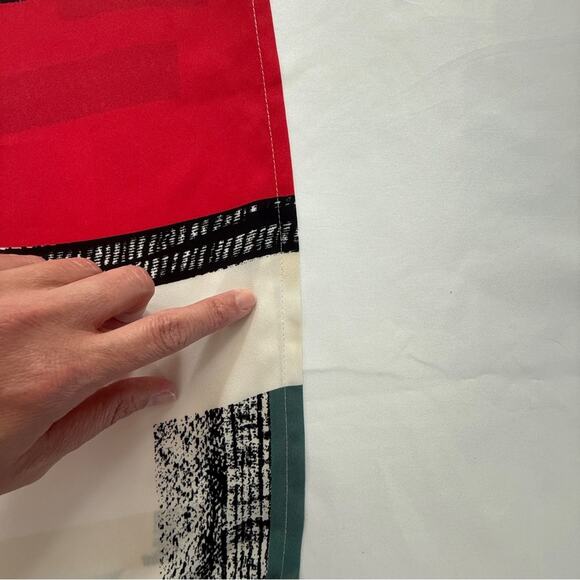 Aritzia Babaton Jessie Abstract Print Midi Dress Short Sleeve Size Small - Picture 8 of 11